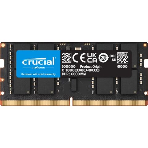 Модуль памяти для ноутбука SoDIMM DDR5 16GB 6400 MHz Micron (CT16G64C52CS5) - Нулевой остаток (Feed) - Нулевой остаток (Feed)