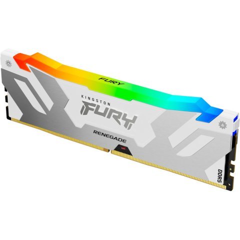 Модуль памяти для компьютера DDR5 16GB 7200 MHz Renegade RGB White XMP Kingston Fury (ex.HyperX) (KF572C38RWA-16) - Нулевой остаток (Feed) - Нулевой остаток (Feed)