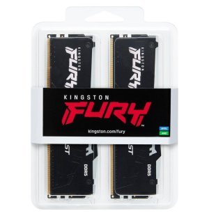 Модуль памяти для компьютера DDR5 32GB (2x16GB) 5600 MHz FURY Beast RGB Kingston Fury (ex.HyperX) (KF556C40BBAK2-32)