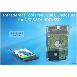 Карман внешний Maiwo 2.5" SATA/SSD HDD - USB3.1 Gen1 Type-C (K2510)