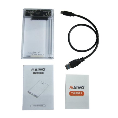 Карман внешний Maiwo 2.5" SATA/SSD HDD - USB3.1 Gen1 Type-C (K2510) - Нулевой остаток (Feed)  - Нулевой остаток (Feed) 