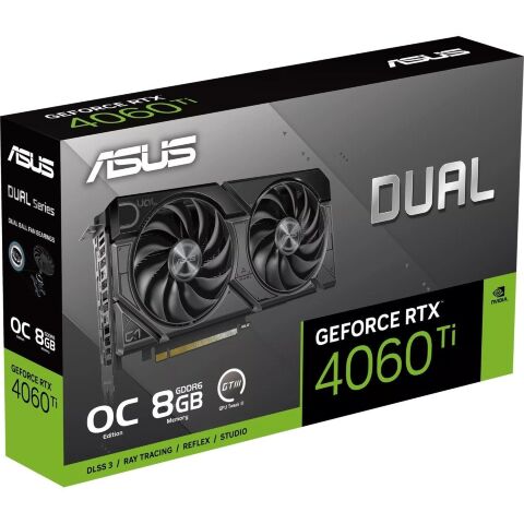Видеокарта ASUS GeForce RTX4060Ti 8Gb DUAL OC EVO (DUAL-RTX4060TI-O8G-EVO) - Нулевой остаток (Feed)  - Нулевой остаток (Feed) 