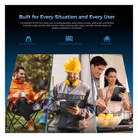 Планшет OUKITEL RT3 plus 8" 4/128GB/ NFC / LTE Black (6941749808516) - Планшеты  - Планшеты 