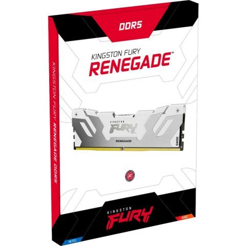 Модуль памяти для компьютера DDR5 16GB 7200 MHz Renegade White XMP Kingston Fury (ex.HyperX) (KF572C38RW-16) - Нулевой остаток (Feed) - Нулевой остаток (Feed)