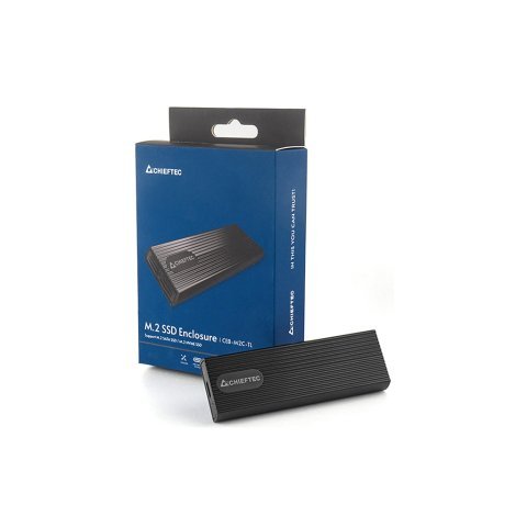 Карман внешний Chieftec USB 3.2 Gen2 Type-C M.2 PCIe NVMe/SATA SSD (CEB-M2C-TL) - Нулевой остаток (Feed) - Нулевой остаток (Feed)