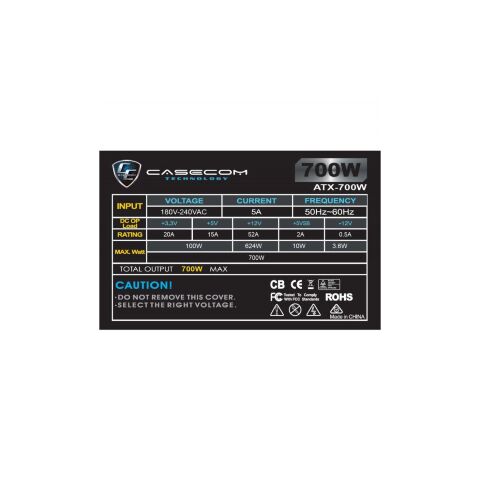 Блок питания Casecom 700W (CM 700 ATX) - Нулевой остаток (Feed)  - Нулевой остаток (Feed) 