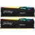 Модуль памяти для компьютера DDR5 16GB (2x8GB) 5200 MHz FURY Beast RGB Kingston Fury (ex.HyperX) (KF552C40BBAK2-16) - Нулевой остаток (Feed) - Нулевой остаток (Feed)