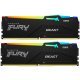 Модуль памяти для компьютера DDR5 16GB (2x8GB) 5200 MHz FURY Beast RGB Kingston Fury (ex.HyperX) (KF552C40BBAK2-16) - Нулевой остаток (Feed) - Нулевой остаток (Feed)