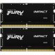 Модуль памяти для ноутбука SoDIMM DDR5 32GB (2x16GB) 5600 MHz Impact Black Kingston Fury (ex.HyperX) (KF556S40IBK2-32) - Модули памяти к ноутбукам - Модули памяти к ноутбукам