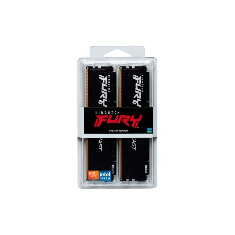 Модуль памяти для компьютера DDR5 128GB (2x64GB) 5600 MHz Beast Black Kingston Fury (ex.HyperX) (KF556C40BBK2-128) - Нулевой остаток (Feed) - Нулевой остаток (Feed)