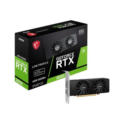 Видеокарта MSI GeForce RTX3050 6Gb LP OC (RTX 3050 LP 6G OC) - Нулевой остаток (Feed)  - Нулевой остаток (Feed) 