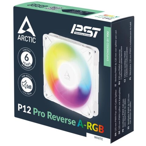 Кулер для корпуса Arctic P12PRO REV ARGB WHITE (ACFAN00325A) - Вентиляторы к корпусам  - Вентиляторы к корпусам 