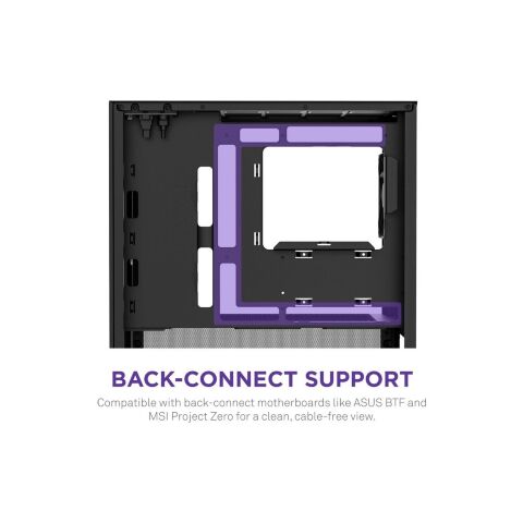 Корпус для ПК NZXT H3 Flow All Black (CC-H31FB-01) - Нулевой остаток (Feed)  - Нулевой остаток (Feed) 