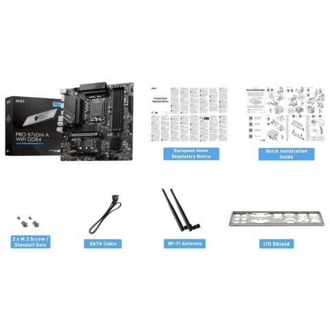 Материнская плата MSI PRO B760M-A WIFI DDR4 - Системные (материнские) платы - Системные (материнские) платы