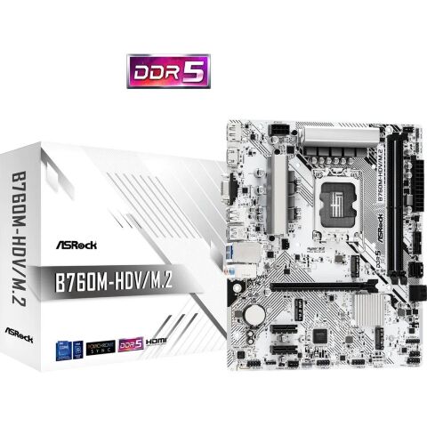 Материнская плата ASRock B760M-HDV/M.2 - Нулевой остаток (Feed)  - Нулевой остаток (Feed) 