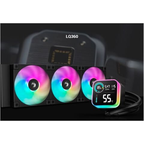 Система жидкостного охлаждения Deepcool LQ360 Black (R-LQ360-BKLSMW-G-1) - Системы водного охлаждения  - Системы водного охлаждения 