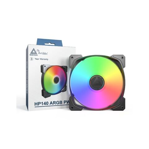 Кулер для корпуса MONTECH HP140 ARGB PWM (B) - Вентиляторы к корпусам  - Вентиляторы к корпусам 