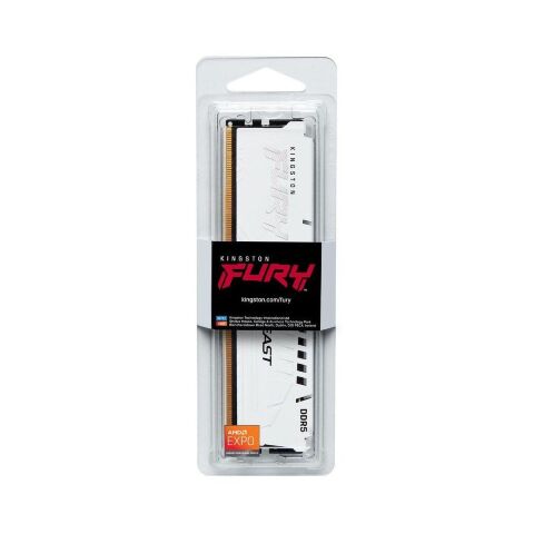 Модуль памяти для компьютера DDR5 16GB 6400 MHz Beast White EXPO Kingston Fury (ex.HyperX) (KF564C32BWE-16) - Нулевой остаток (Feed)  - Нулевой остаток (Feed) 