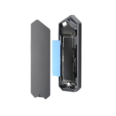 Карман внешний Dynamode M.2 SSD NVMe/SATA combo to USB3.2 GEN2 USB-C (DM-CAD-SSD14) - Аксессуары к HDD  - Аксессуары к HDD 