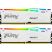 Модуль памяти для компьютера DDR5 32GB (2x16GB) 5600 MHz FURY Beast White RGB Kingston Fury (ex.HyperX) (KF556C36BWEAK2-32) - Модули памяти для компьютера  - Модули памяти для компьютера 