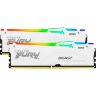 Модуль памяти для компьютера DDR5 32GB (2x16GB) 5600 MHz FURY Beast White RGB Kingston Fury (ex.HyperX) (KF556C36BWEAK2-32)