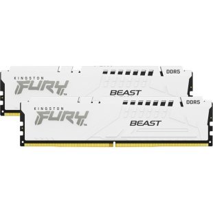 Модуль памяти для компьютера DDR5 32GB (2x16GB) 5600 MHz Beast White Kingston Fury (ex.HyperX) (KF556C36BWEK2-32)