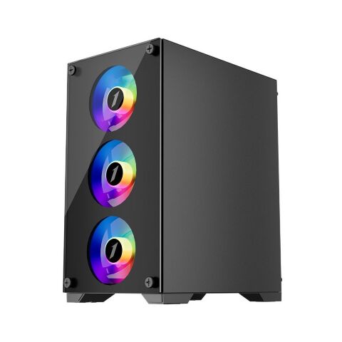Корпус для ПК 1stPlayer X2-M-BK-4F1-PS-600FK-EU - Нулевой остаток (Feed) - Нулевой остаток (Feed)