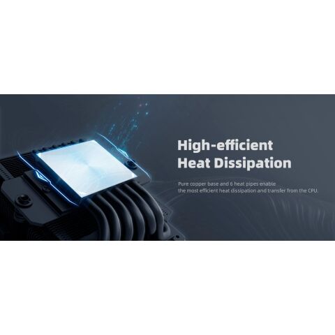 Кулер для процессора ID-Cooling IS-67-XT Black - Нулевой остаток (Feed)  - Нулевой остаток (Feed) 