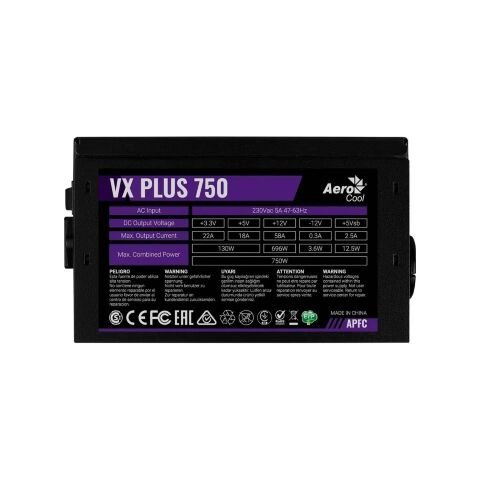 Блок питания AeroCool 750W VX Plus 750 (ACPN-VS75AEY.11) - Нулевой остаток (Feed)  - Нулевой остаток (Feed) 