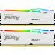 Модуль памяти для компьютера DDR5 64GB (2x32GB) 5200 MHz FURY Beast White RGB Kingston Fury (ex.HyperX) (KF552C40BWAK2-64) - Нулевой остаток (Feed)  - Нулевой остаток (Feed) 