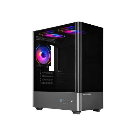 Корпус Prologix Lumi GM-01AB Glass Black - Корпуса - Корпуса