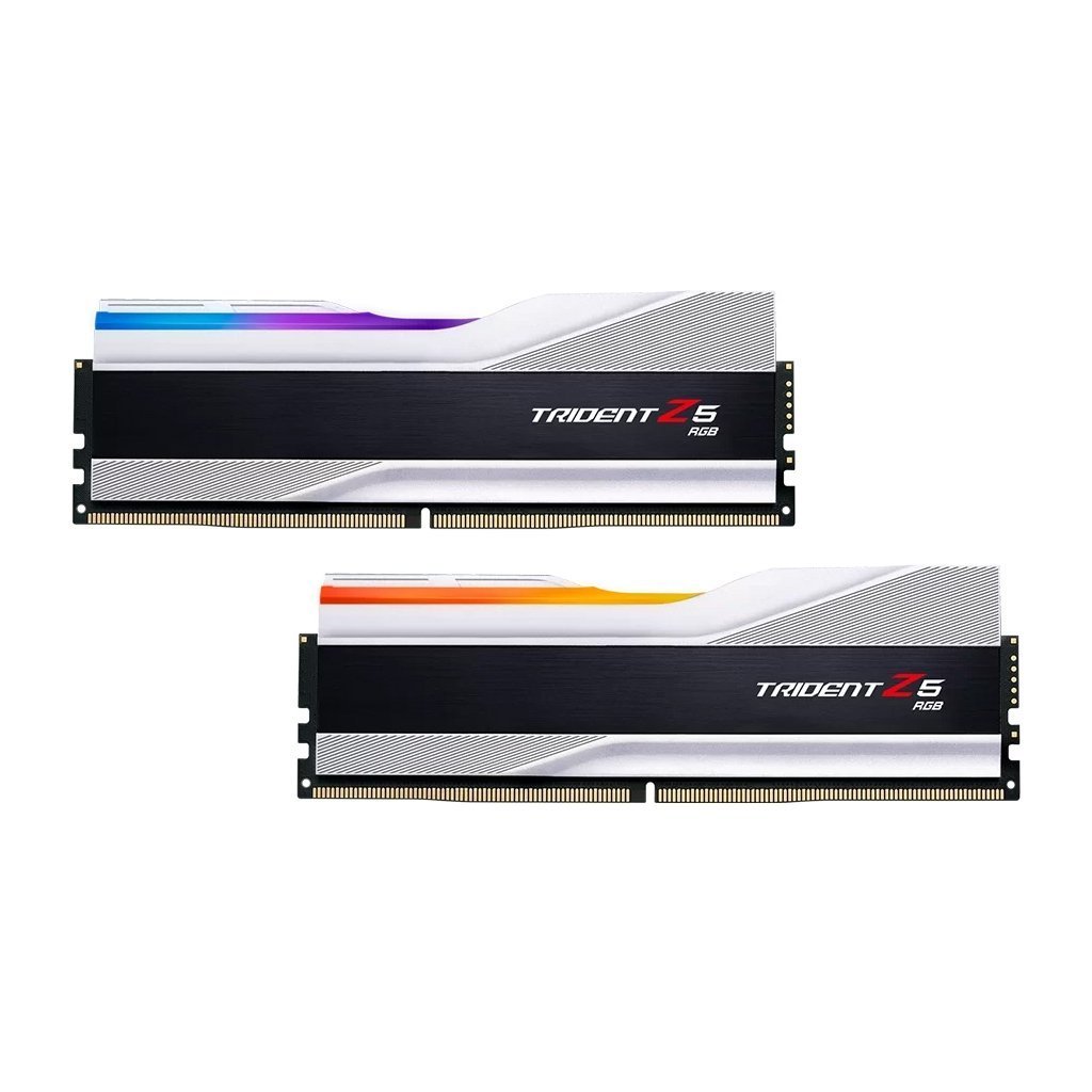 Модуль памяти для компьютера DDR5 64GB (2x32GB) 6000 Trident Z5 RGB Silver G.Skill (F5-6000J3238G32GX2-TZ5RS)