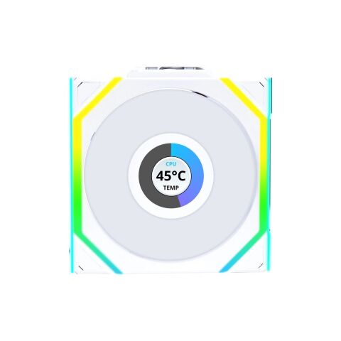 Кулер для корпуса Lian Li Uni Fan SL WIRELESS LCD Reverse, 120-1 (G99.12RSLLCD1W1W.00) - Вентиляторы к корпусам  - Вентиляторы к корпусам 