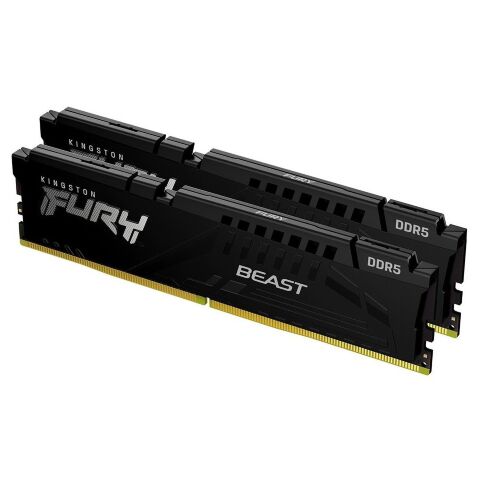 Модуль памяти для компьютера DDR5 32GB (2x16GB) 5600 MHz Beast AM5 Black Kingston Fury (ex.HyperX) (KF556C36BBEK2-32) - Нулевой остаток (Feed)  - Нулевой остаток (Feed) 