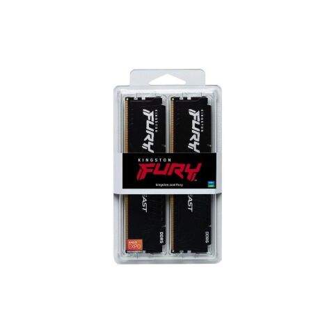 Модуль памяти для компьютера DDR5 32GB (2x16GB) 5600 MHz Beast AM5 Black Kingston Fury (ex.HyperX) (KF556C36BBEK2-32) - Нулевой остаток (Feed)  - Нулевой остаток (Feed) 