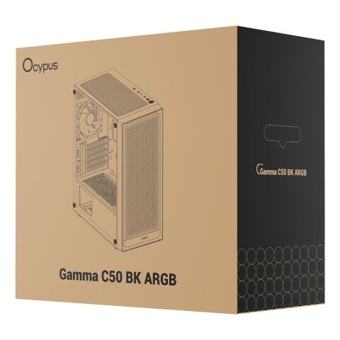 Корпус для ПК OCYPUS GAMMA C50 BK (GAMMA-C50-BKG000XX-GL) - Нулевой остаток (Feed) - Нулевой остаток (Feed)
