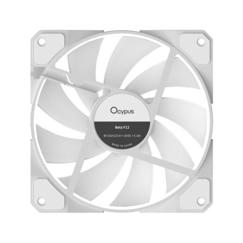 Кулер для корпуса OCYPUS BETA F12 WH ARGB (BETA-F12-WH1AM00X-GL) - Нулевой остаток (Feed)  - Нулевой остаток (Feed) 