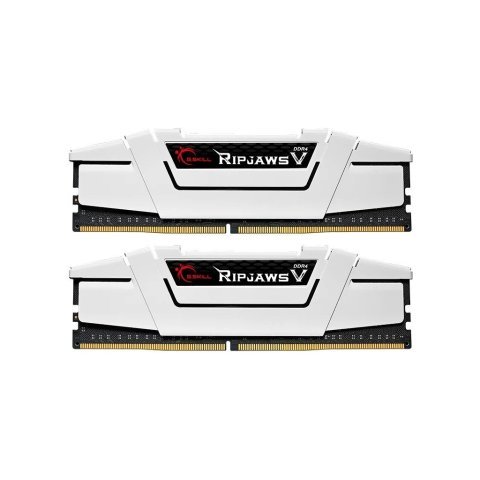 Модуль памяти для компьютера DDR4 32GB (2x16G) 3600 MHz RipjawsV White G.Skill (F4-3600C18D-32GVW) - Нулевой остаток (Feed) - Нулевой остаток (Feed)