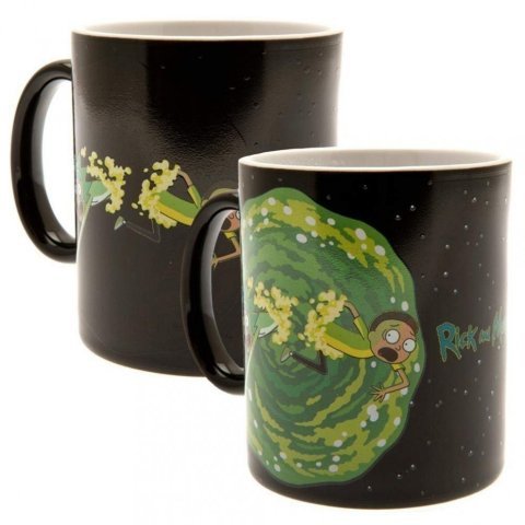 Кружка хамелеон теплочувствительная Rick and Morty Heat Change Mug 320 мл Portal -   -  