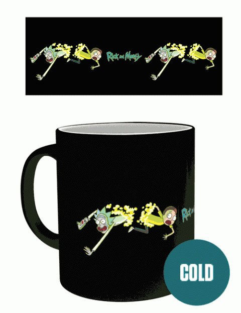 Кружка хамелеон теплочувствительная Rick and Morty Heat Change Mug 320 мл Portal -   -  
