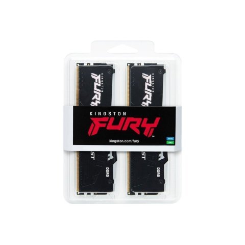 Модуль памяти для компьютера DDR5 64GB (2x32GB) 5200 MHz Beast RGB Kingston Fury (ex.HyperX) (KF552C40BBAK2-64) - Нулевой остаток (Feed) - Нулевой остаток (Feed)
