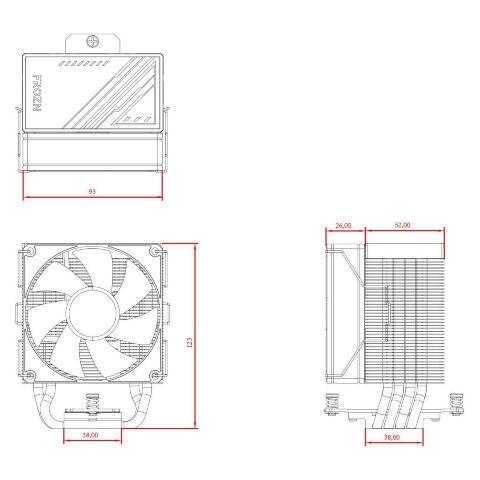 Кулер для процессора ID-Cooling FROZN A400 Black - Нулевой остаток (Feed)  - Нулевой остаток (Feed) 