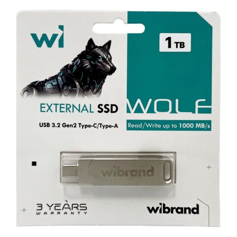 Накопитель SSD USB 3.2 1TB Wolf Wibrand (WIEXSSD/WO1TB) - Внутренние SSD - Внутренние SSD