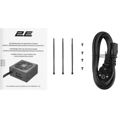 Блок питания 2E 750W (2E-SP750BRSM-120) - Нулевой остаток (Feed)  - Нулевой остаток (Feed) 