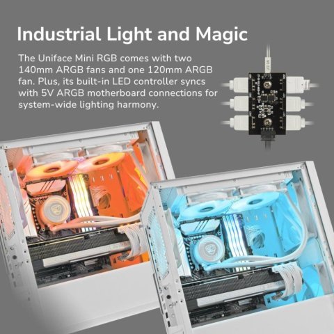 Корпус Cougar UNIFACE MINI RGB Black - Нулевой остаток (Feed) - Нулевой остаток (Feed)