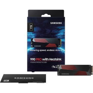 Накопитель SSD M.2 2280 1TB 990 PRO with Heatsink Samsung (MZ-V9P1T0GW)