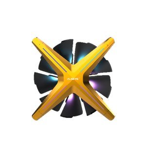 Кулер для корпуса Alseye X12 (Yellow Push) (AS.04.03.0028)