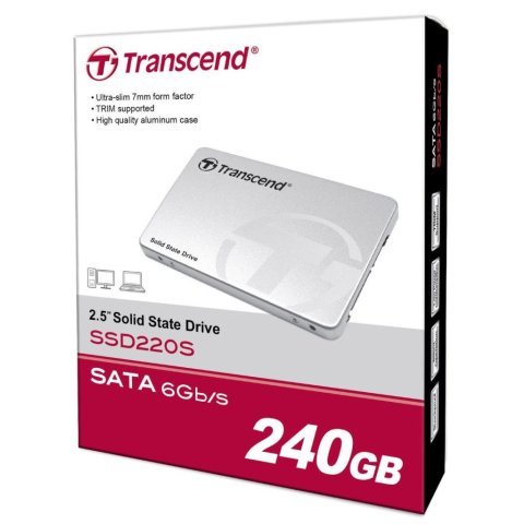 Накопитель SSD 2.5" 240GB Transcend (TS240GSSD220S) - Нулевой остаток (Feed) - Нулевой остаток (Feed)