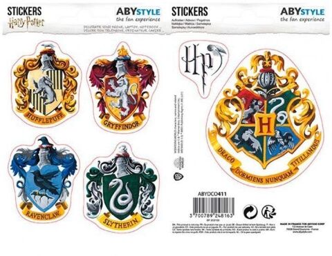 Наклейки ABYstyle Harry Potter Hogwarts Houses (Гаррі Поттер) Хогвартс -   -  