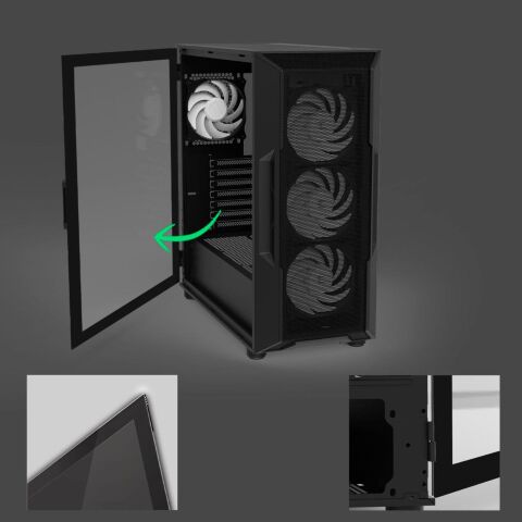Корпус для ПК Zalman I3NEOARGBV2BLACK - Нулевой остаток (Feed) - Нулевой остаток (Feed)
